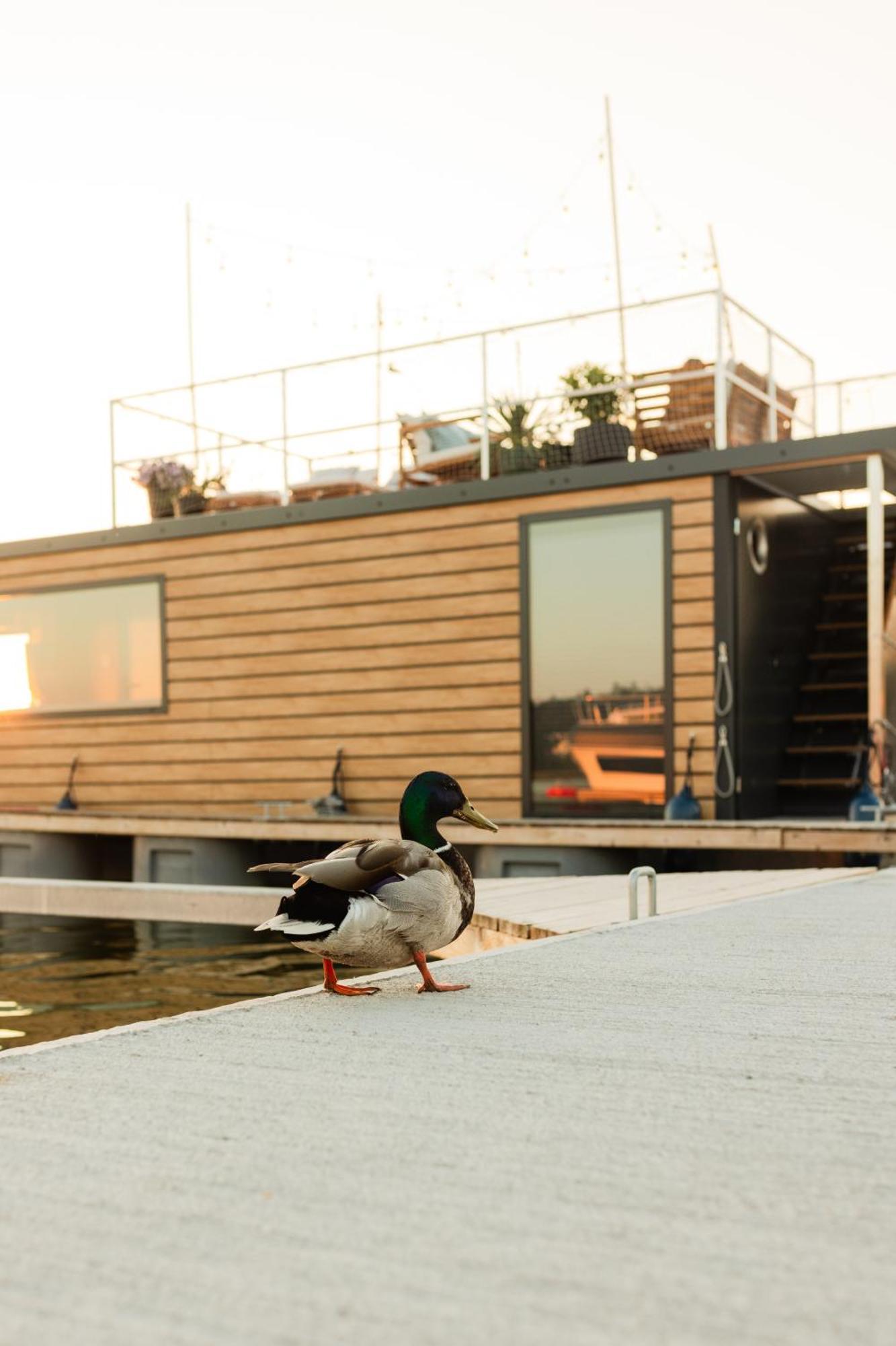 Domek Na Wodzie - Houseboat -Sauna, Taras Na Dachu, Dwie Sypialnie Mikołajki Ngoại thất bức ảnh