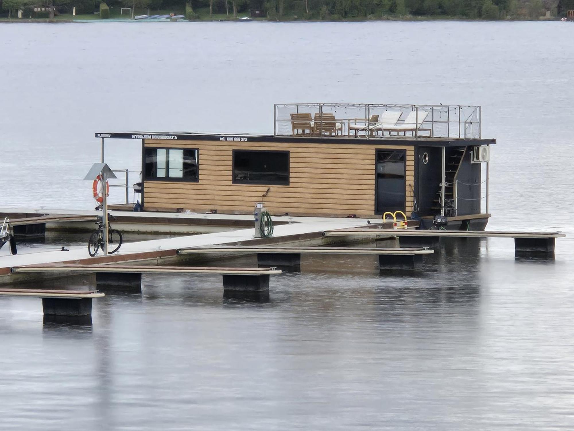 Domek Na Wodzie - Houseboat -Sauna, Taras Na Dachu, Dwie Sypialnie Mikołajki Ngoại thất bức ảnh